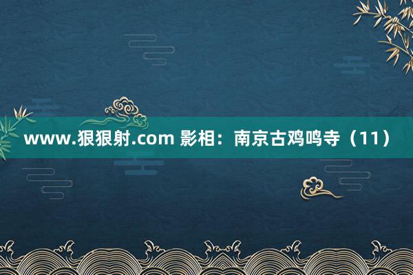www.狠狠射.com 影相：南京古鸡鸣寺（11）